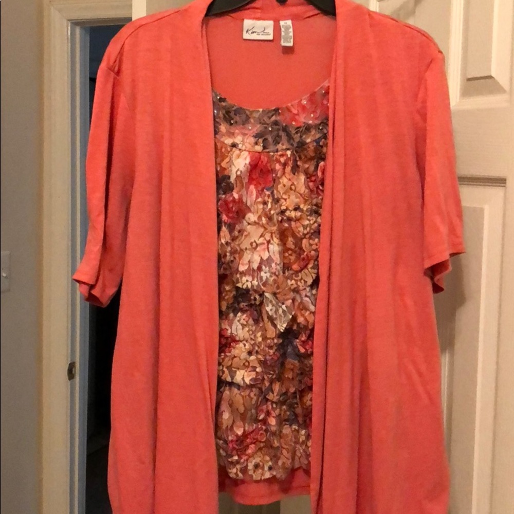 Kim Rogers Woman Layered Top 1X